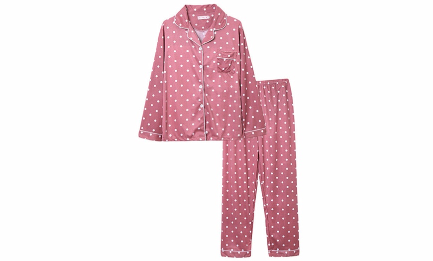 Image 5: Long-Sleeve Polka Dot Pyjamas