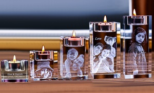 Personalised Crystal Candle Holder from Justyling