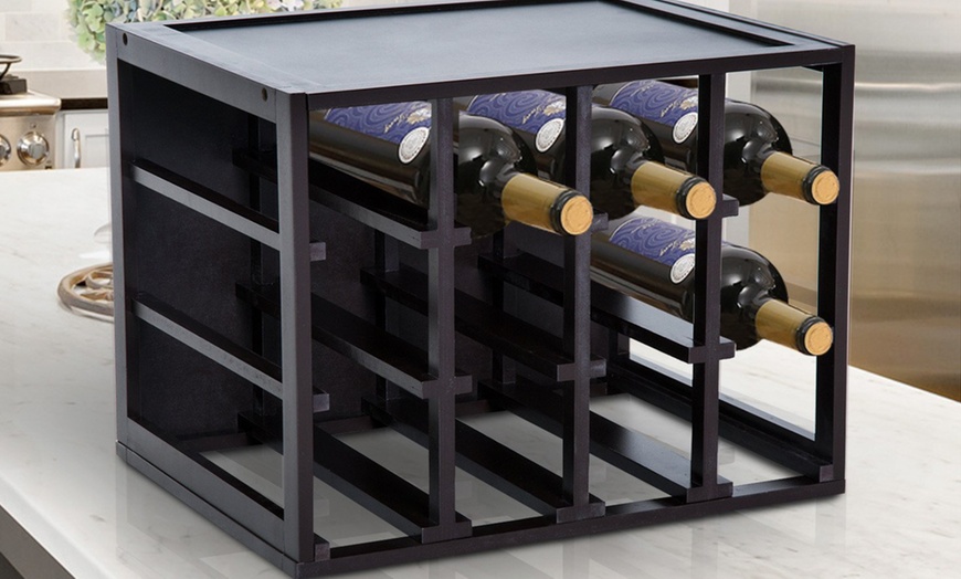 Image 9: Homcom Cube Wine Rack