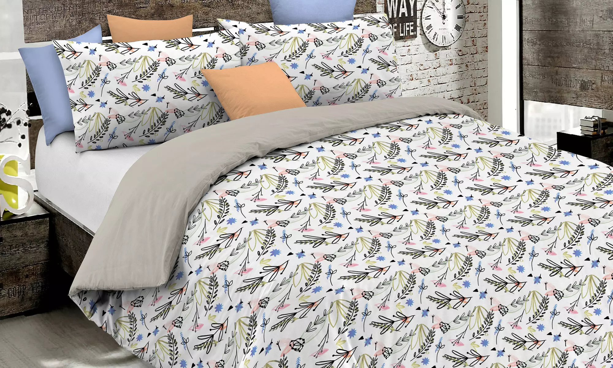 Parure copripiumino Fantasy no stiro Made in Italy