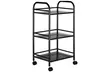 Desserte en métal 3 étagères avec roues pivotantes 360 ° - Image 3