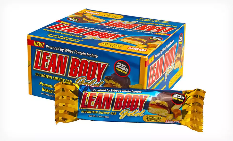 $26.99 for a 12-Count Box of Labrada Lean Body Gold Protein Bars ($41.88 List Price). Two Flavors. Free Shipping. - Primary Image