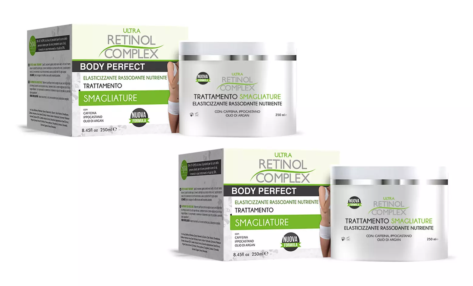 1 o 2 creme per il corpo Retinol Complex