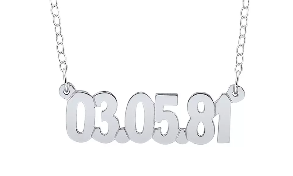 Personalized Anniversary Date Necklace (Up to 95% Off) - Primary Image