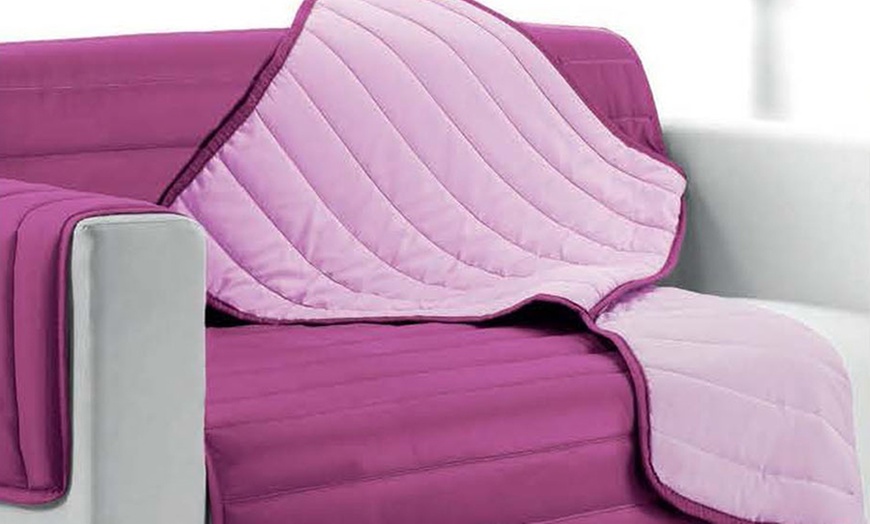 Image 24: Quilted Sofa Cover