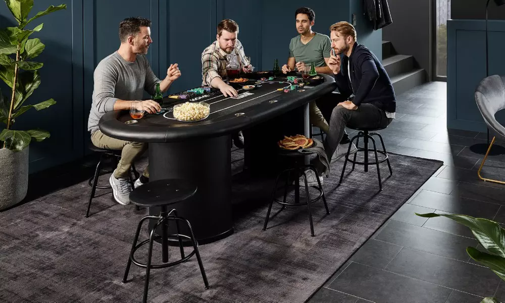 Home Deluxe LED-Pokertisch „Full house"