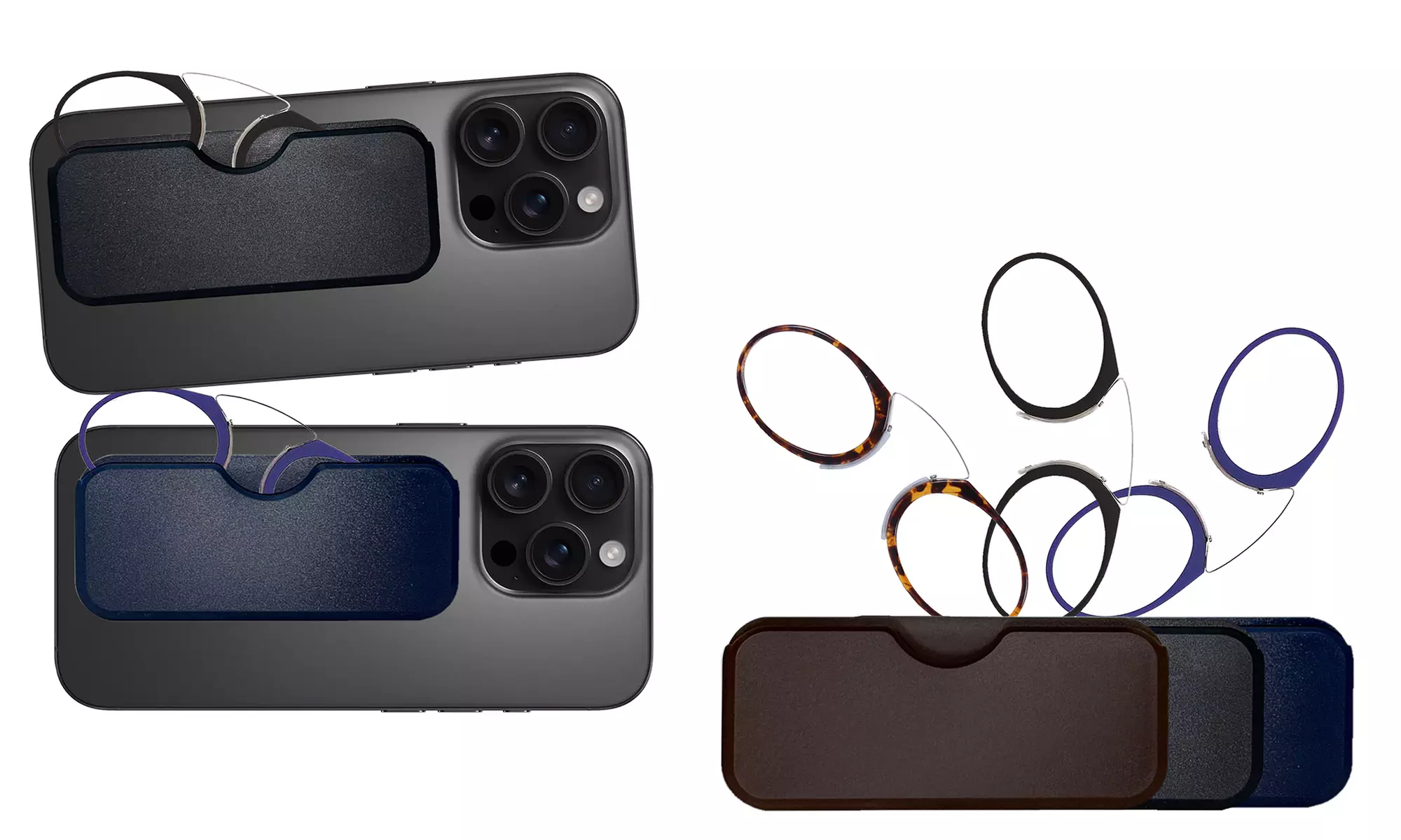 Waloo Ultra Thin and Compact Reading Glasses Readers with Case