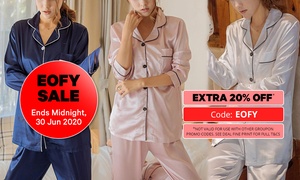 Satin Pyjama Set with Buttons