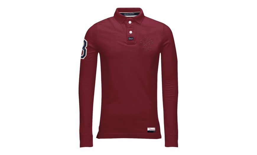 Image 10: Stallion Long Sleeve Polo Shirt