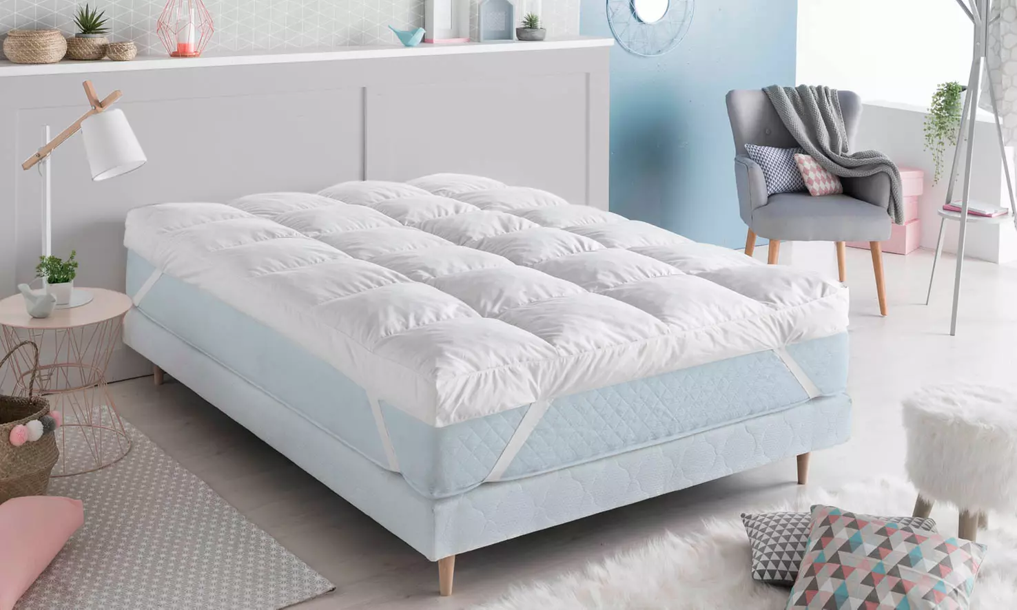 Surmatelas plumes d'oie, 10 cm d'épaisseur - Primary Image