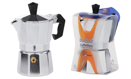 Caffettiere Bonjour in alluminio Casa Collection disponibile in 3 formati