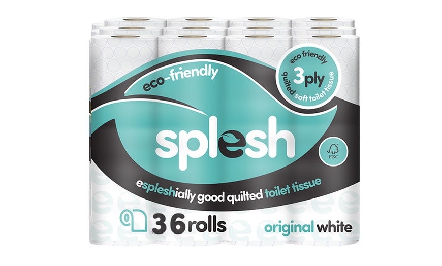 Image 5: Splesh Toilet Roll, Soft & Quilted Eco-Friendly White