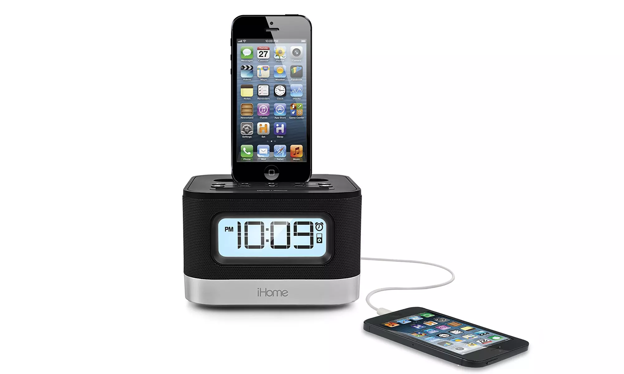 iHome Clock Radio with Lightning iPhone Dock (Refurbished) - Primary Image