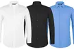 Verno Men's Classic-Fit Long-Sleeve Cotton Dress Shirts (3-Pack) - Second Medium