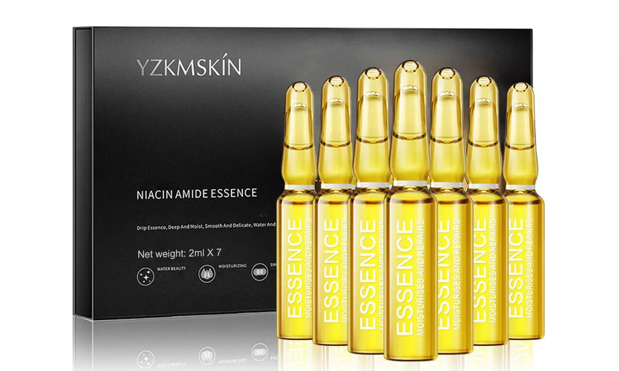Niacinamide Ampoule Dark Spots Blisters and Freckle Minimizer with Whitening Serum (7-Piece) - Primary Image