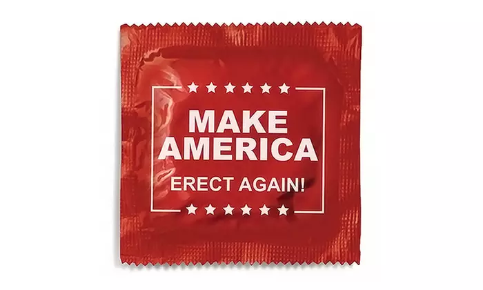 5, 10, 50, 100 Trump Condoms at Say It With A Condom (Up to 55% OFf) - Primary Image