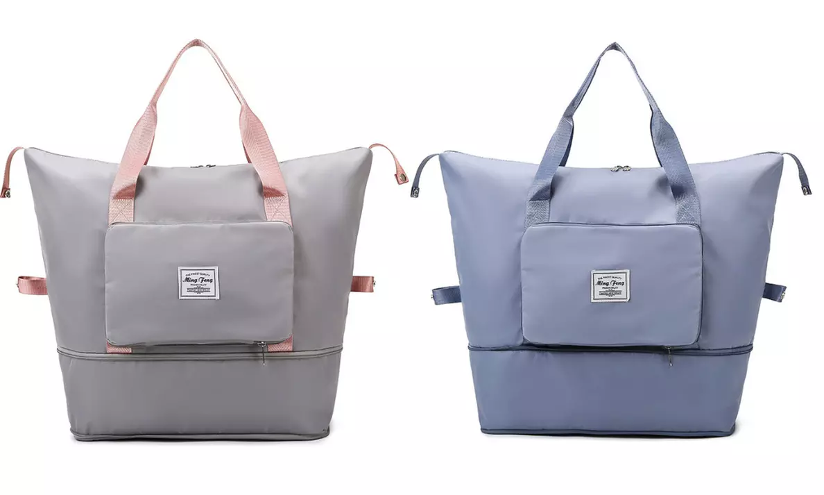 One or Two Waterproof Lightweight Foldable Duffle Handbags