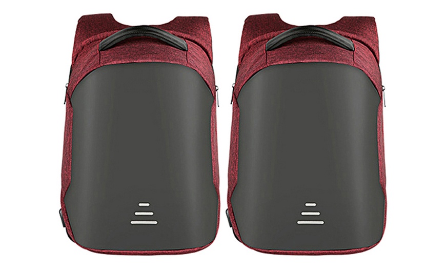 Image 14: One or Two Anti-Theft Backpacks with Optional Cable