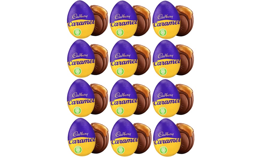 Image 1: 12-Pack Cadbury Chocolate Caramel Egg 40g 