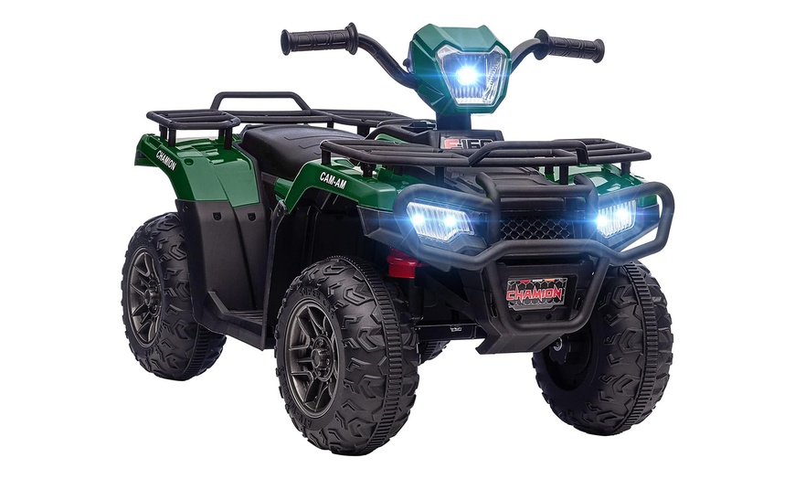 Image 8: HomCom Electric Ride-On Quad Bike for Kids