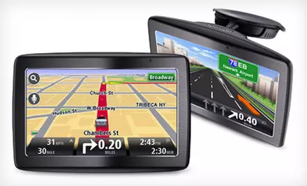 $99 for a TomTom VIA 1405TM Portable GPS Navigator with Lifetime Traffic and Map Updates. Shipping Included. May Not Arrive by 12/24. - Primary Image