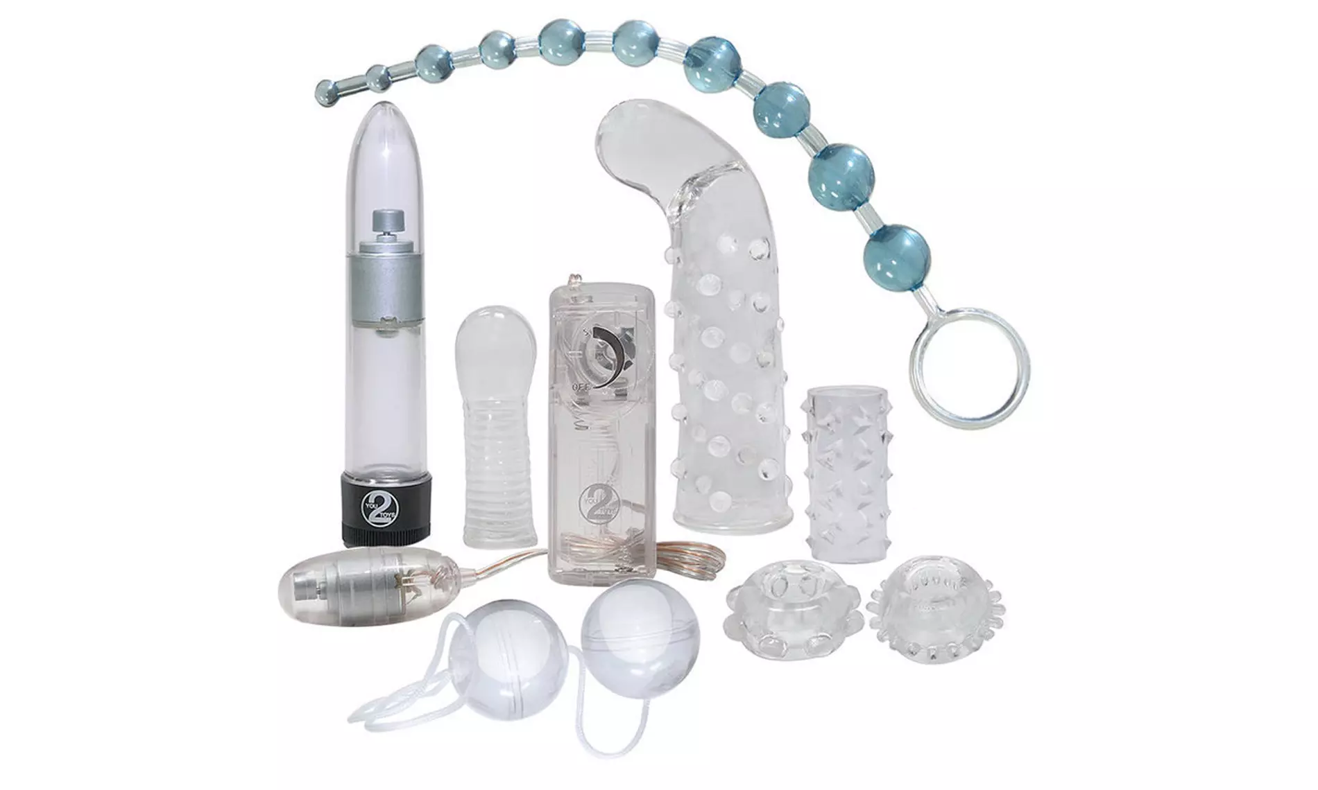 Erotic Entertainment Crystal Clear 9-teiliges Erotik-Set für Paare inkl. Versand - Primary Image