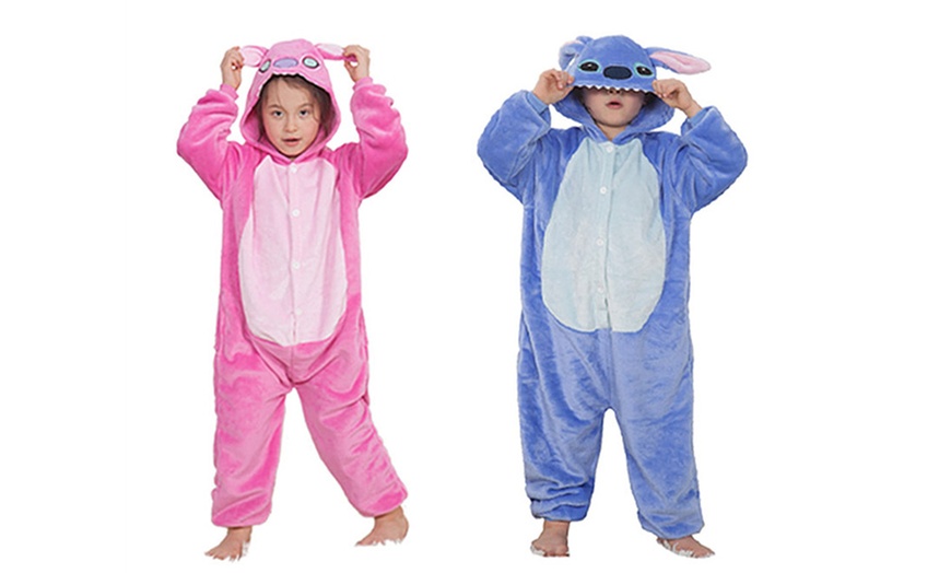 Image 1: Lilo and Stitch Inspired Matching Flannel Onesie