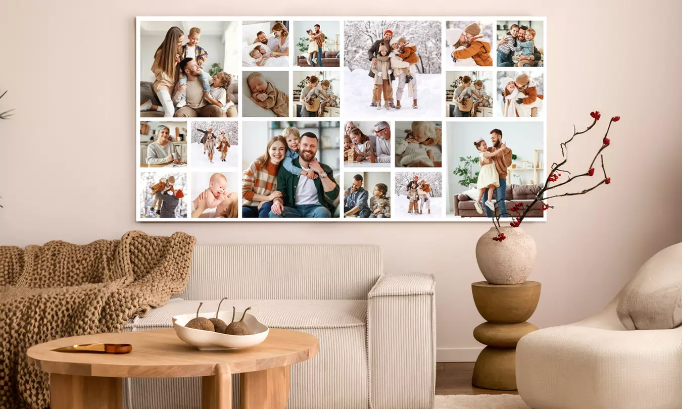 Fotocollage canvas of aluminium