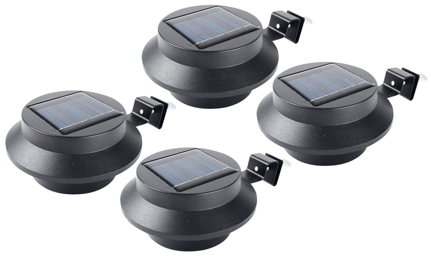 Image 5: Two- or Four-Pack of LED Solar Gutter Lights