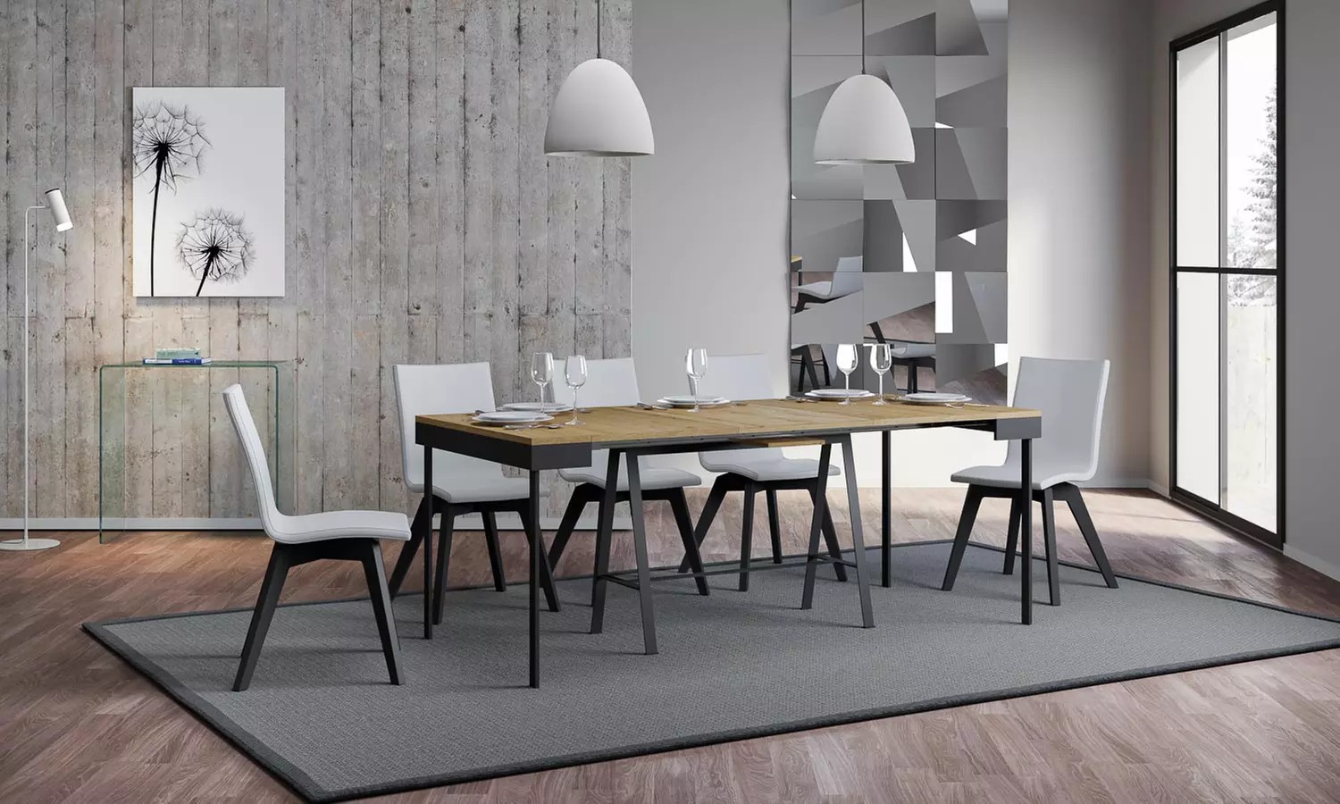 Ausziehbarer Konsolentisch „Banco Evolution“