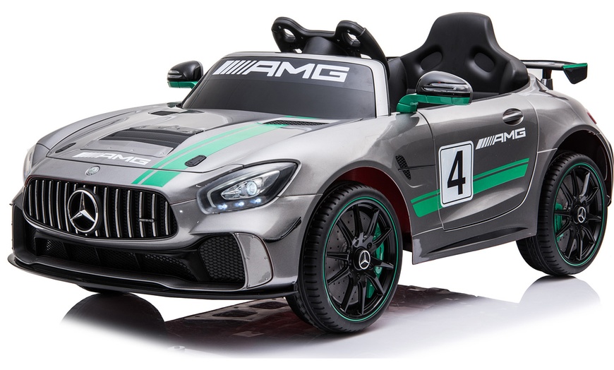 Image 3: Mercedes-Benz GT4 AMG Sports Edition Kids' Licensed Ride-On Toy