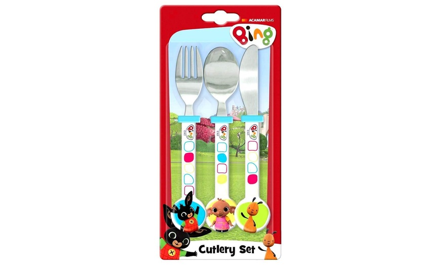 Image 11: 3-Piece Kids Licensed Cutlery Set