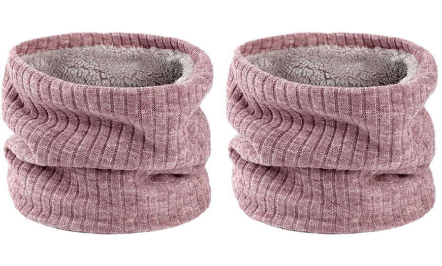 Image 10: One or Two Unisex Fleece-Lined Neck and Face Warmers