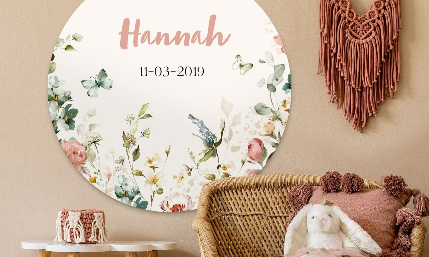 Cercle de naissance personnalisable avec Hello Deco