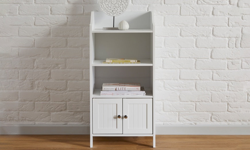 Image 4: Two-Door Bathroom Storage Cabinet