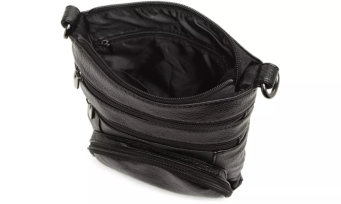 Miss Lulu Multi-Pocket Crossbody Bag Phone Bag Change Pocket