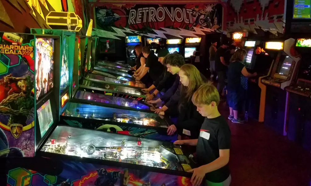All-Day Pass for One or Two-Hour Pass for One, Two, or Four at Retrovolt Arcade (Up to 40% Off)  - Primary Image
