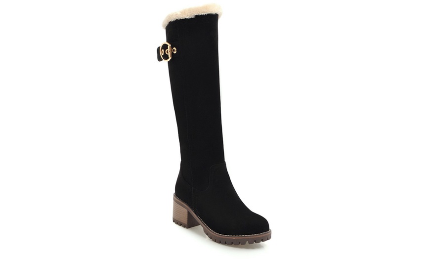 Image 4: Women's Warm Tall Shaft Boots 