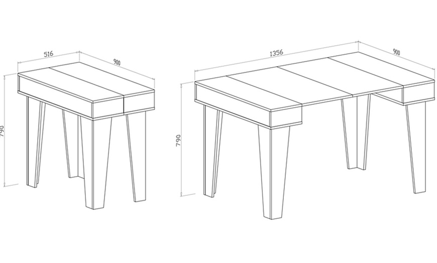 Image 7: Mesa consola extensible Nordic KL