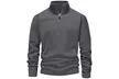 Blu Apparel Men's 1/4 Zip Fleece Jumper - Second Medium