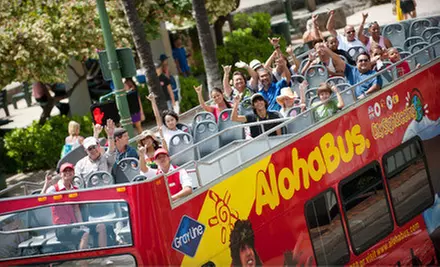 One-Day Tour Pass for One, Two, or Four, or Four- or Seven-Day Tour Pass for One from AlohaBus (Up to 59% Off) - Primary Image