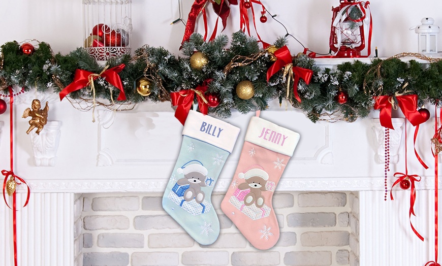 Image 4: Personalised Pattern Christmas Stocking from Photobook Shop