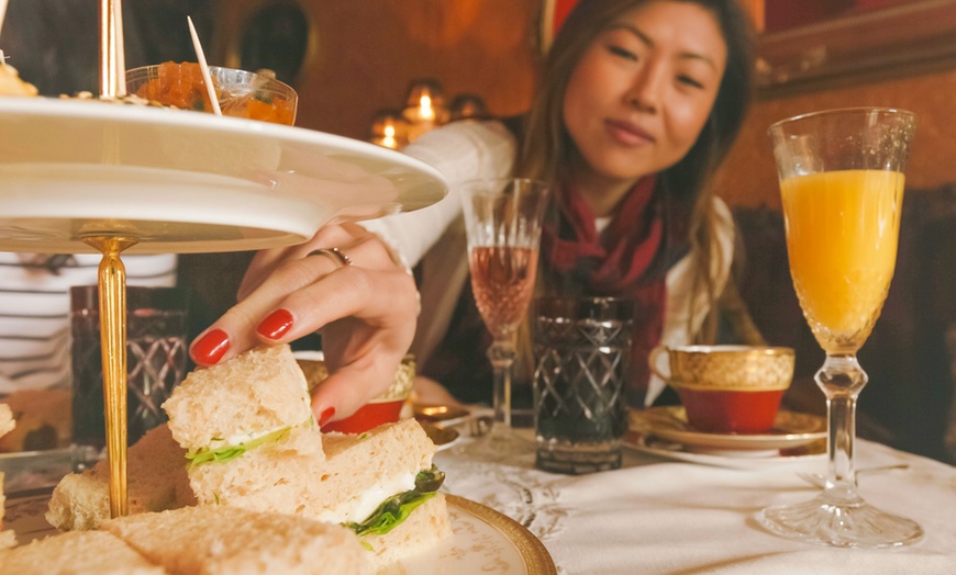 Image 1: High Tea for 6 People or Sandwich/Traditional High Tea with Tea/Coffee