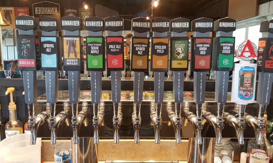 Dive into Kinkaider Brewing Company's brewery tours for 2 or 4 with up to 26% off and enjoy a pint glass keepsake. - Primary Image