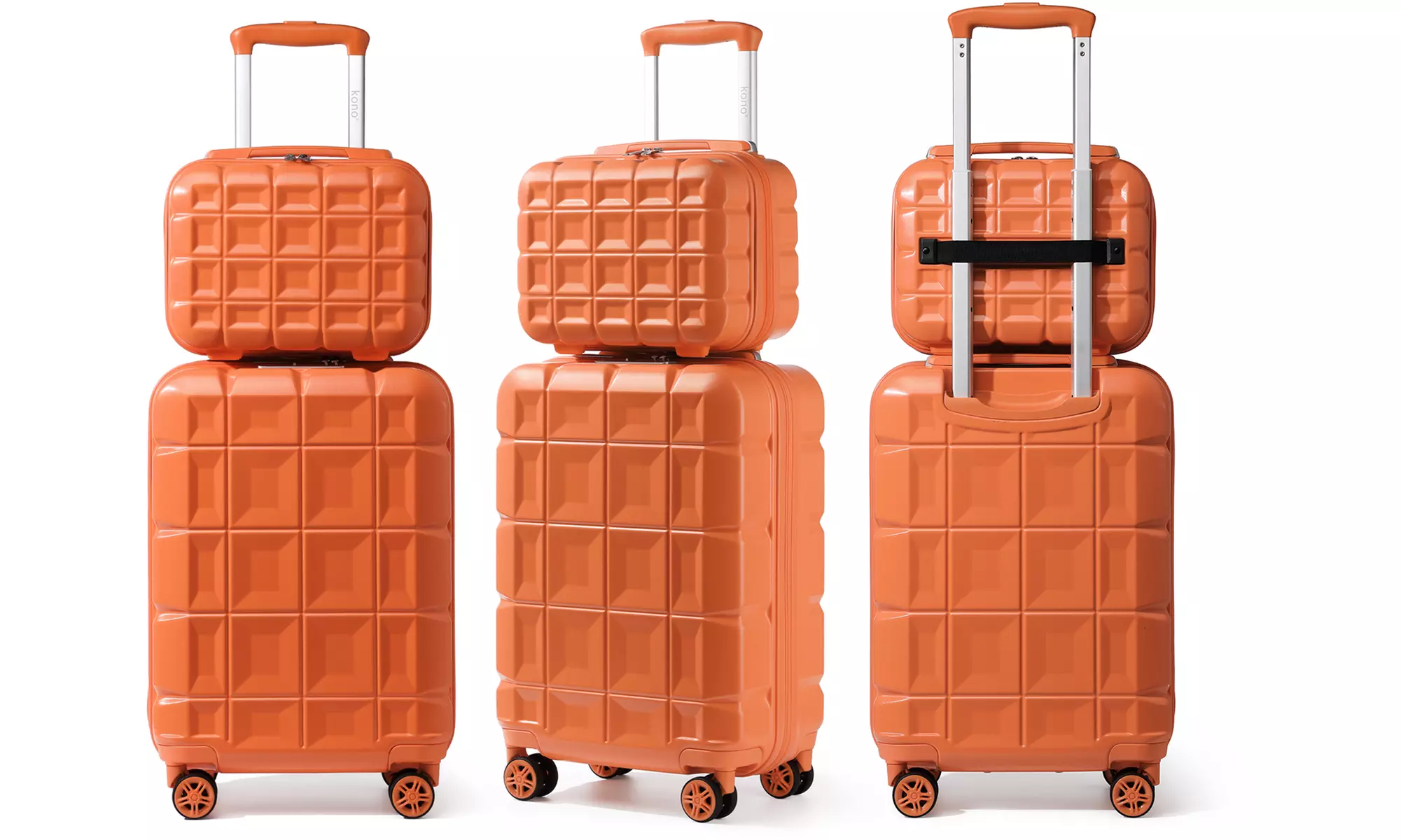 Valise ABS anti-rayures, poignée télescopique et serrure TSA