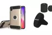 Waloo Dual-Layer Carbon Fiber iPhone Case and Alphaflex Car Mount - Second Medium
