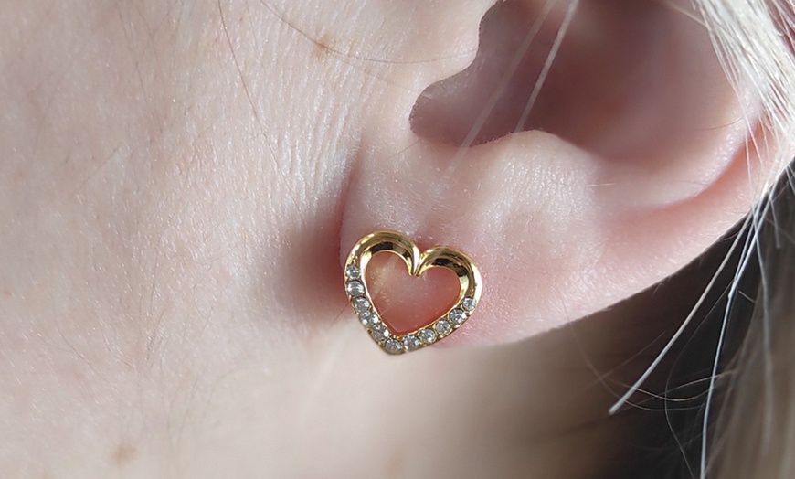 Image 2: 1, 2 ou 3 paires de boucles d'oreilles en forme de cœur