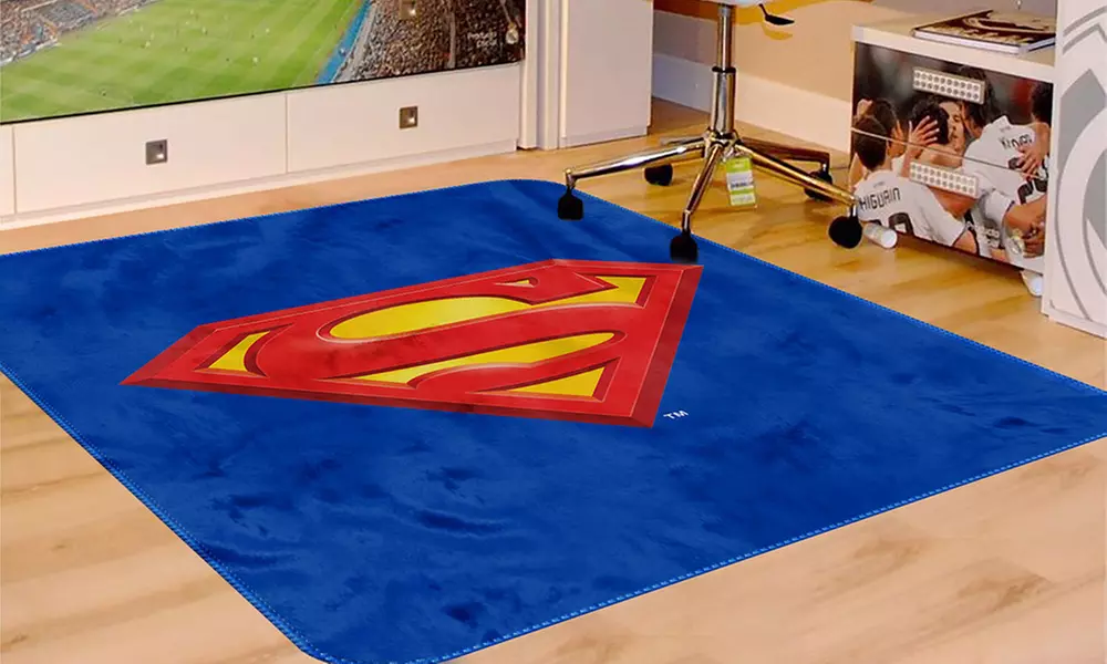 Batman and Superman Area Rugs (4'x6') - Primary Image