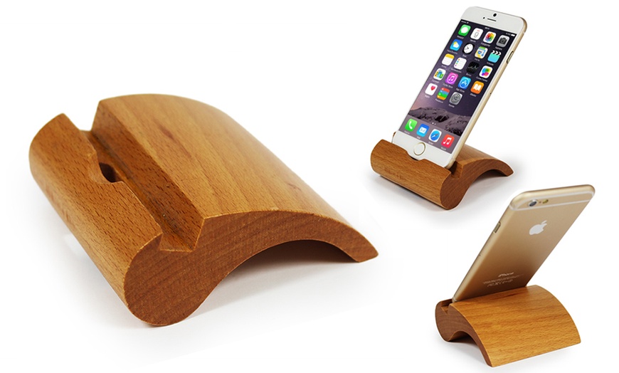 Image 7: Support smartphone bambou