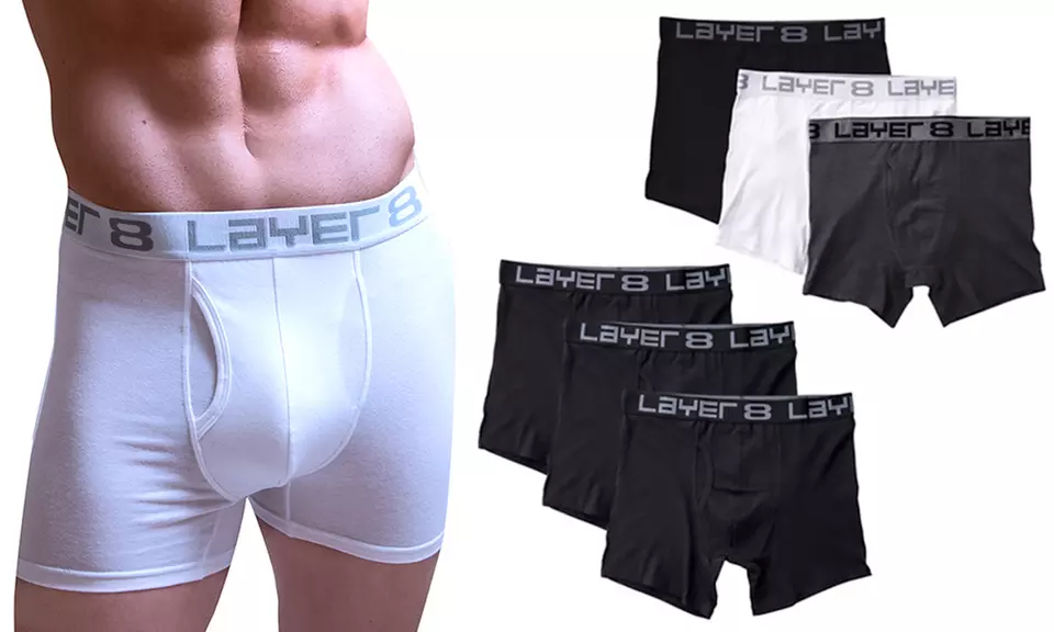 Layer 8 Men's Boxer Briefs (3-Pack) - Primary Image